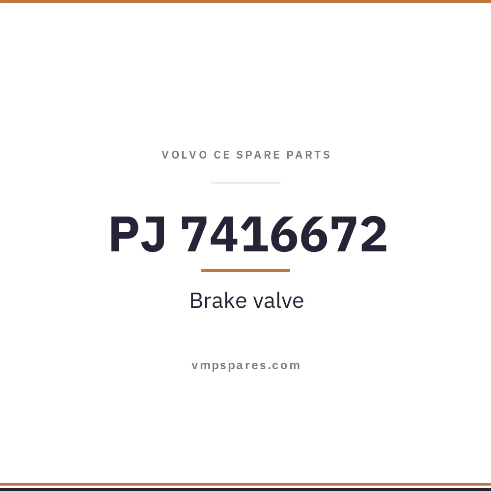 PJ 7416672 – Brake valve
