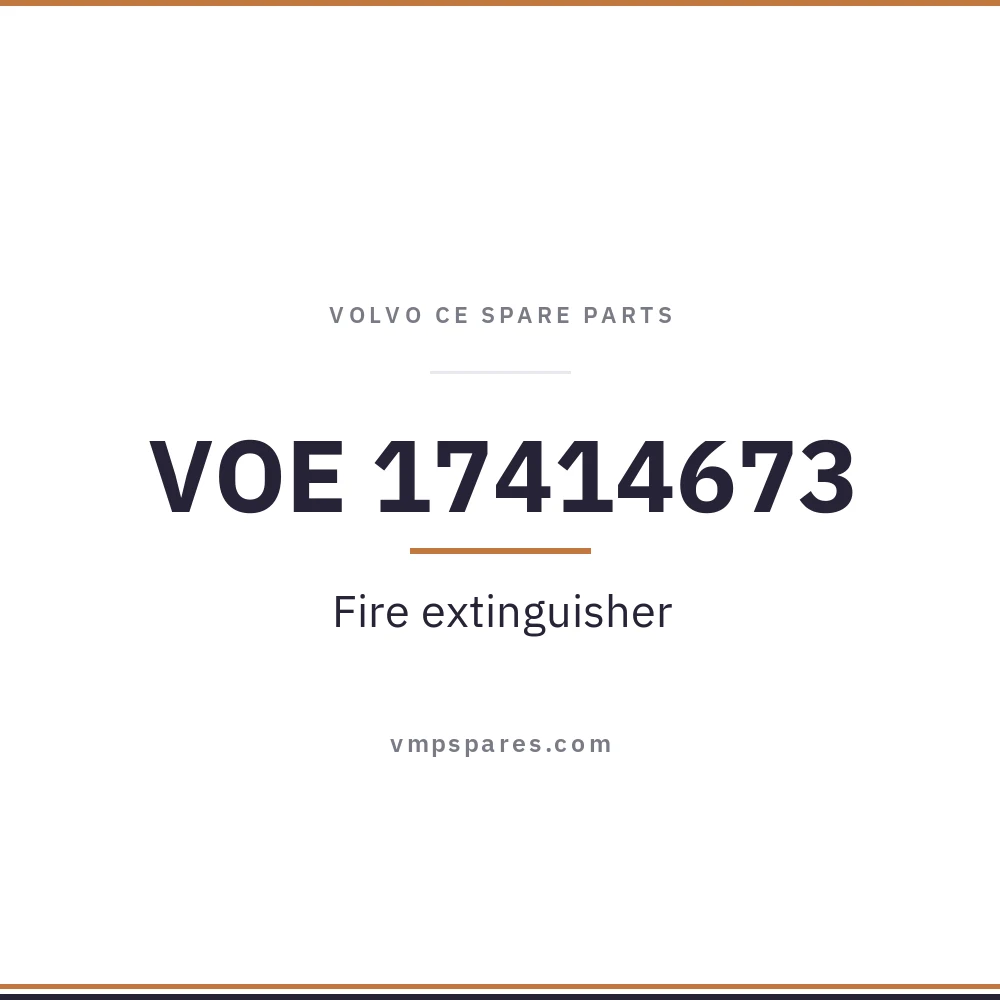 VOE 17414673 – Fire extinguisher