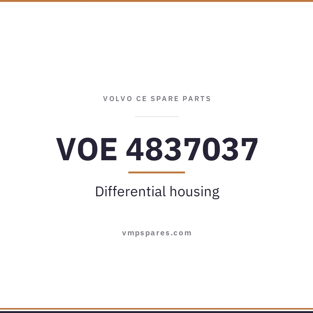 VOE 4837037 – Differential housing