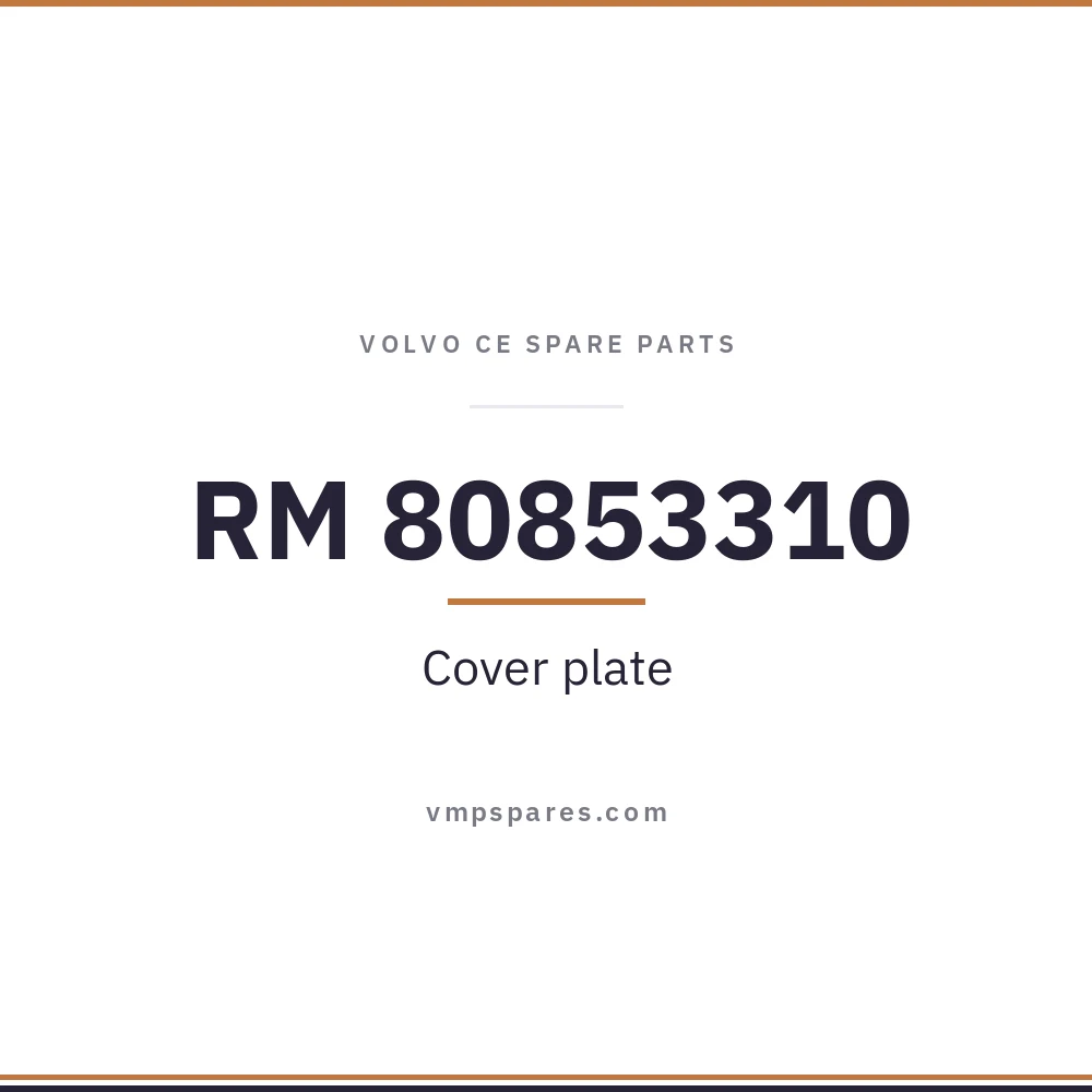 RM 80853310 – Cover plate
