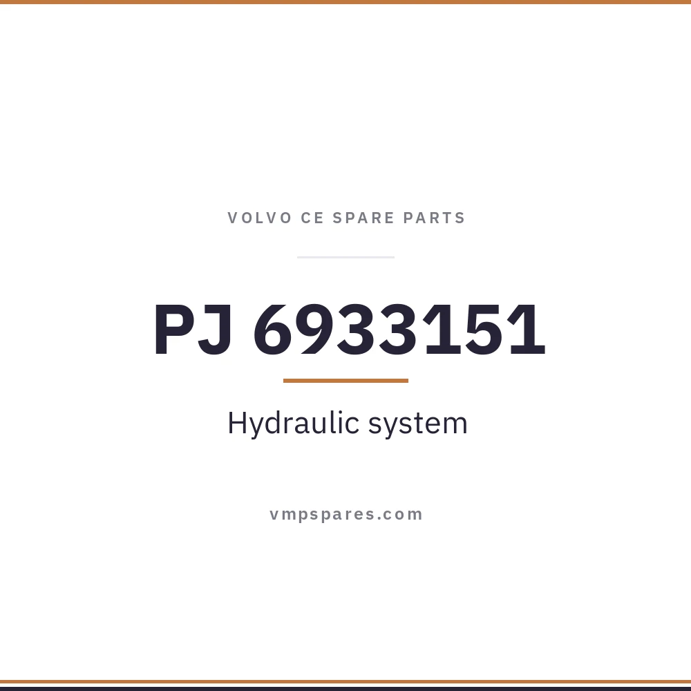 PJ 6933151 – Hydraulic system