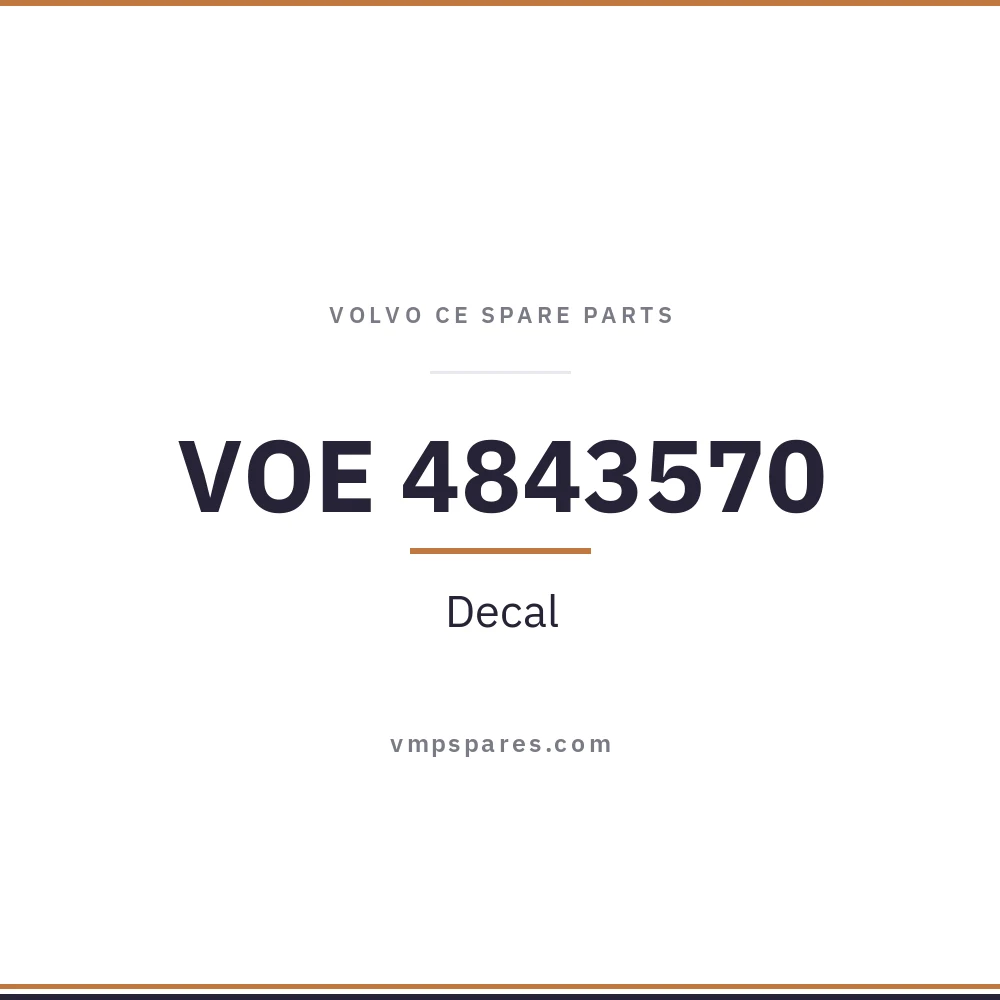VOE 4843570 – Decal