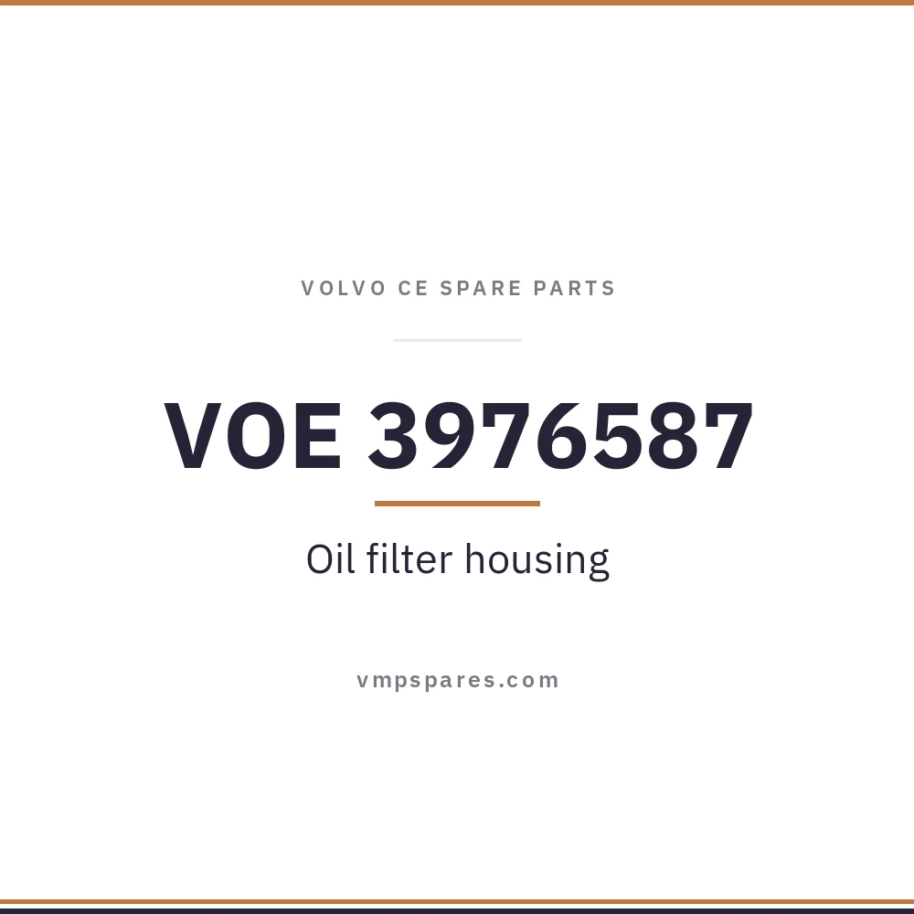 VOE 3976587 – Oil filter housing