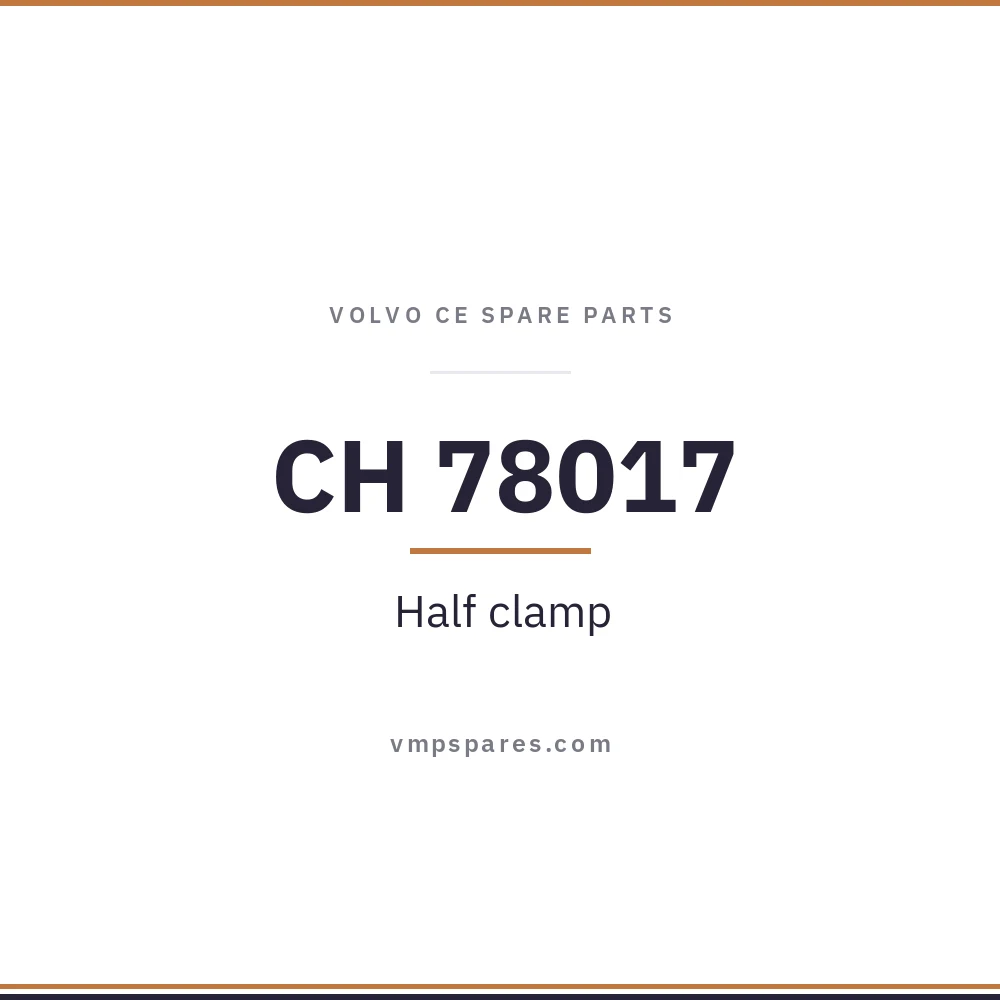 CH 78017 – Half clamp