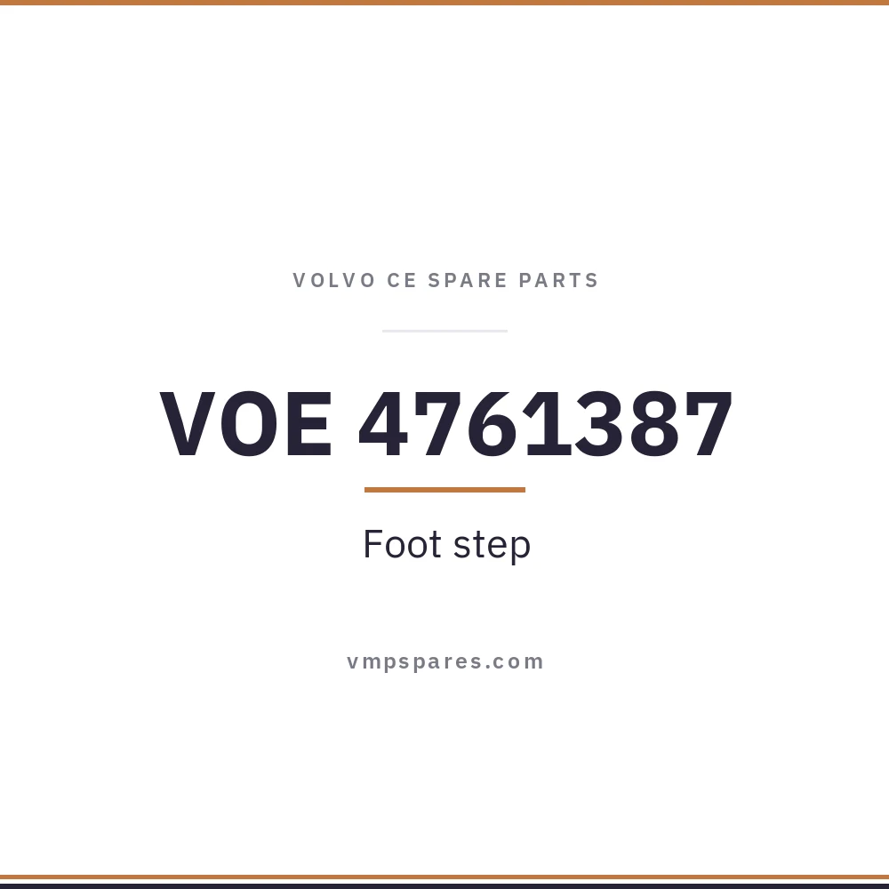 VOE 4761387 – Foot step