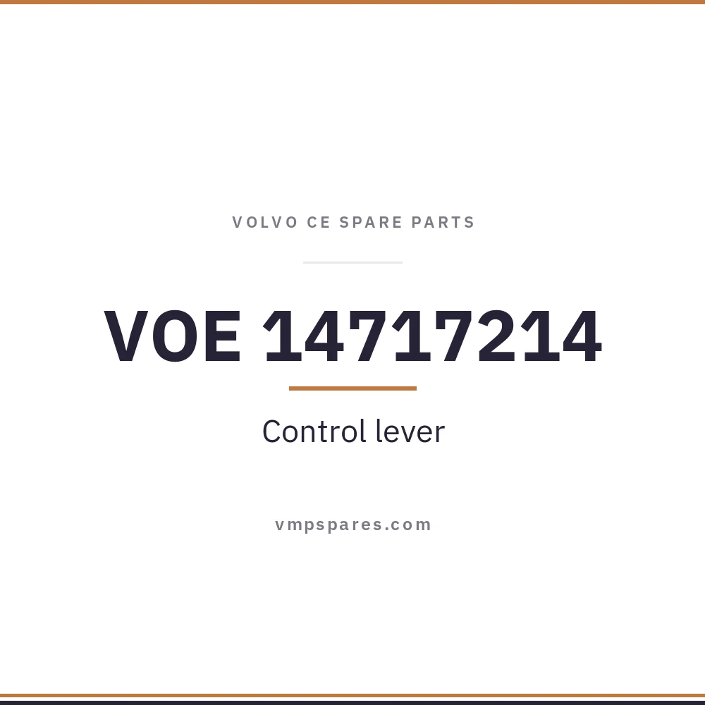 VOE 14717214 – Control lever