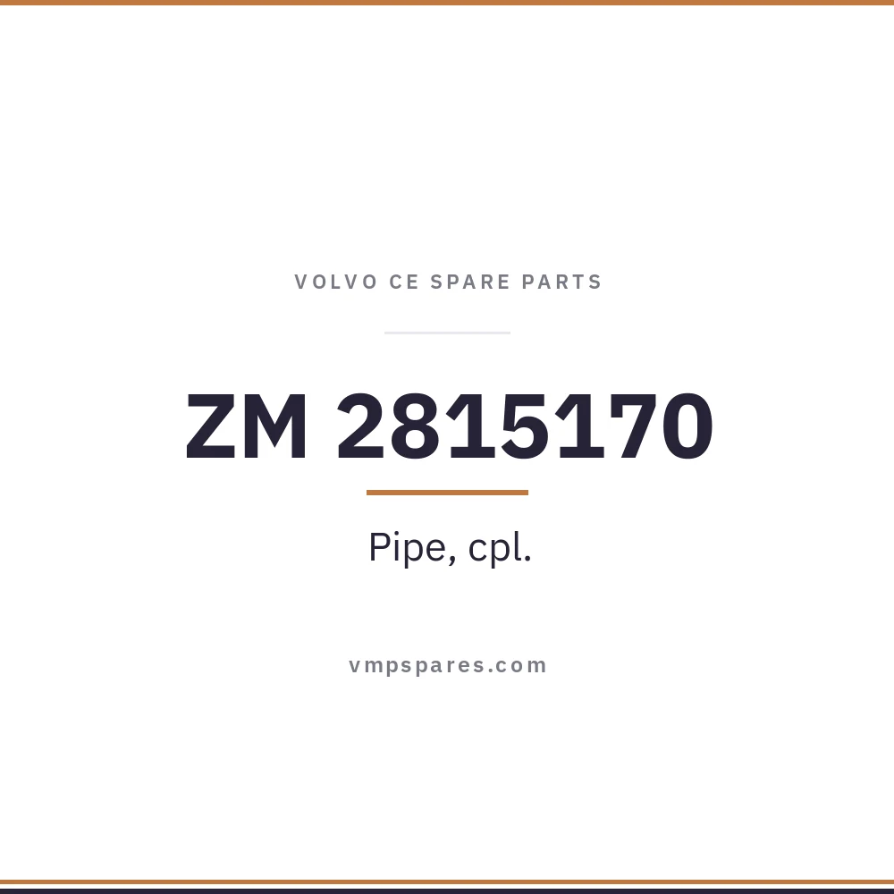 ZM 2815170 – Pipe, cpl.