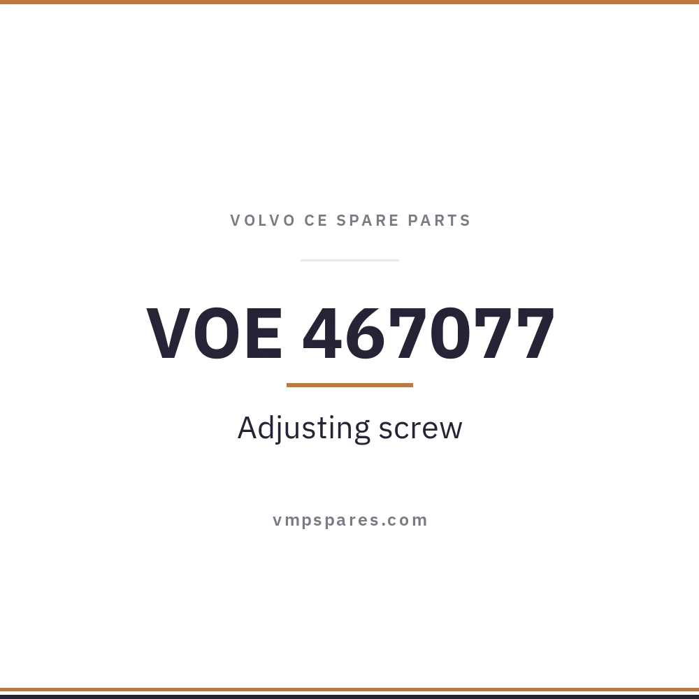 VOE 467077 – Adjusting screw