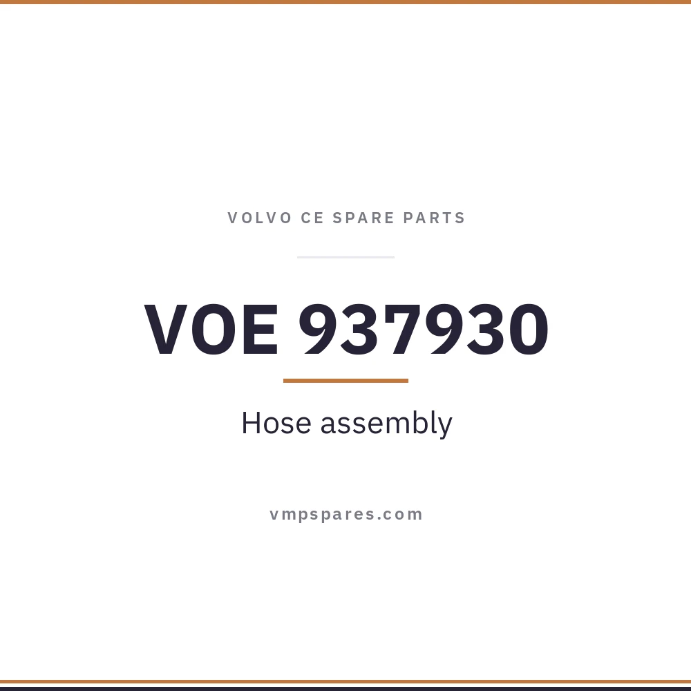 VOE 937930 – Hose assembly