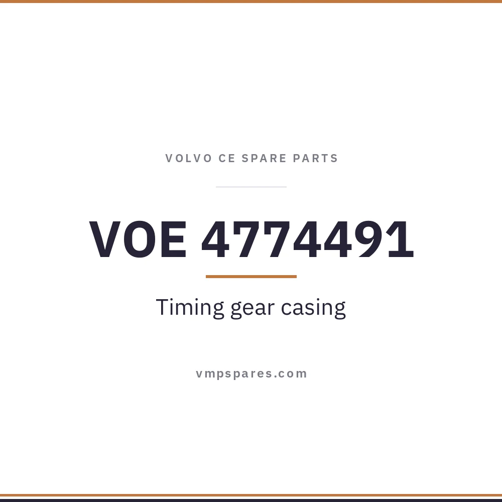 VOE 4774491 – Timing gear casing