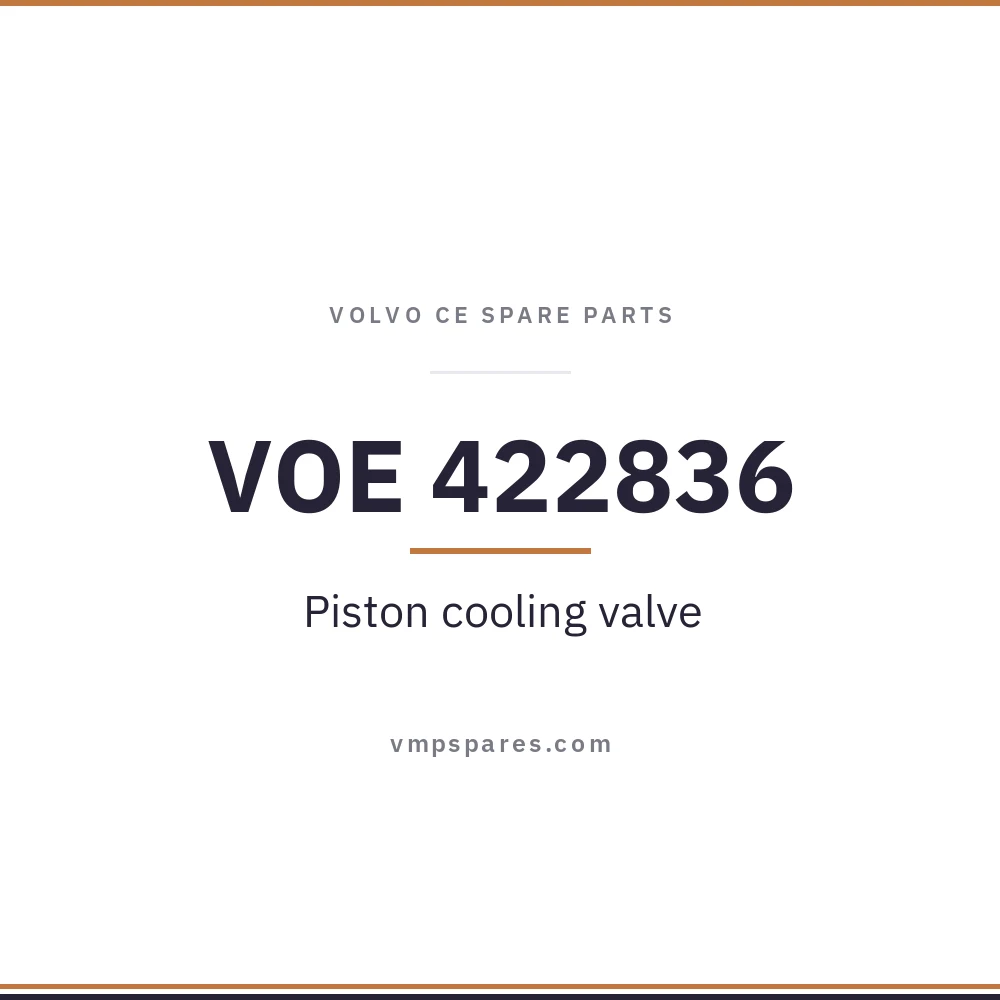 VOE 422836 – Piston cooling valve
