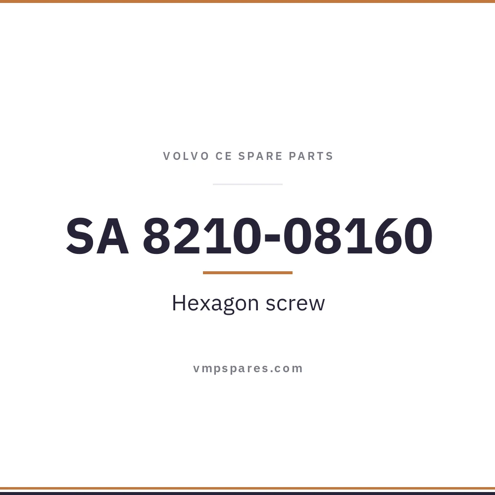 SA 8210-08160 – Hexagon screw