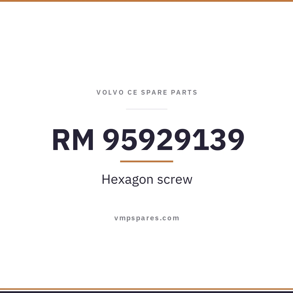 RM 95929139 – Hexagon screw