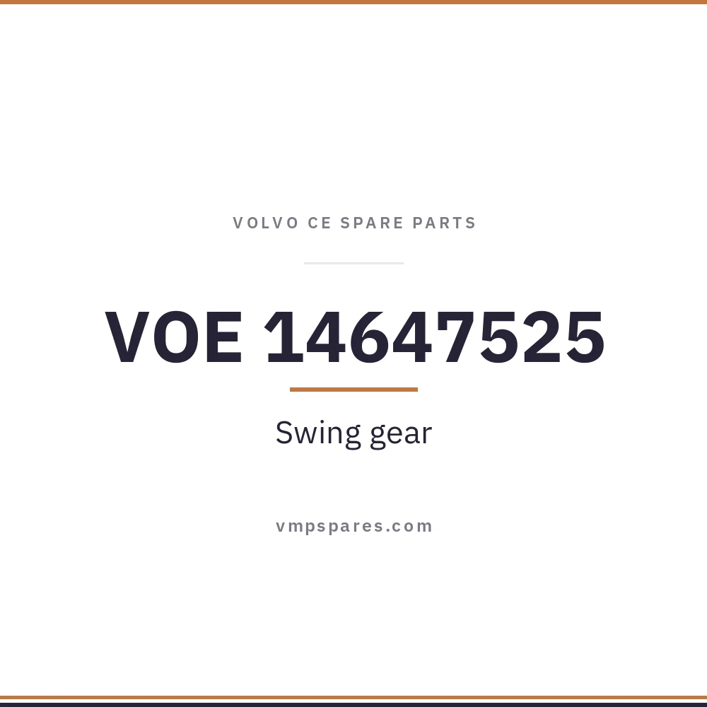 VOE 14647525 – Swing gear