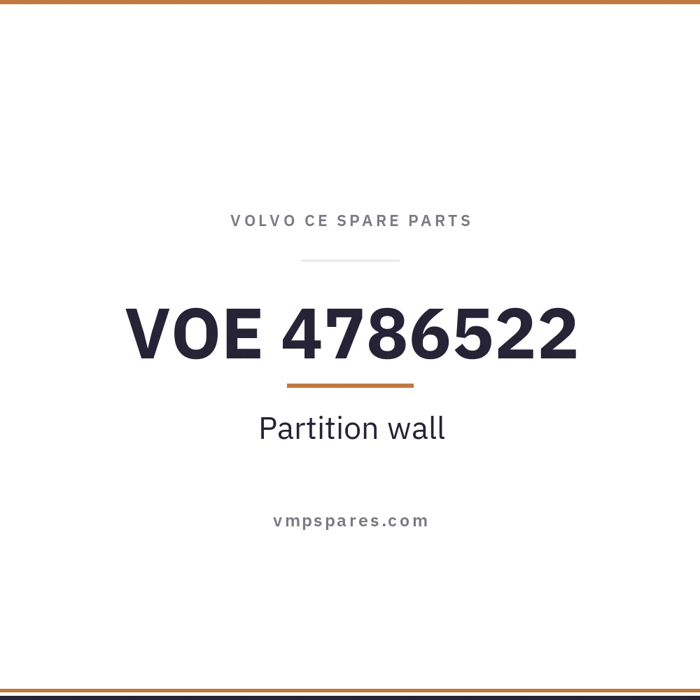 VOE 4786522 – Partition wall