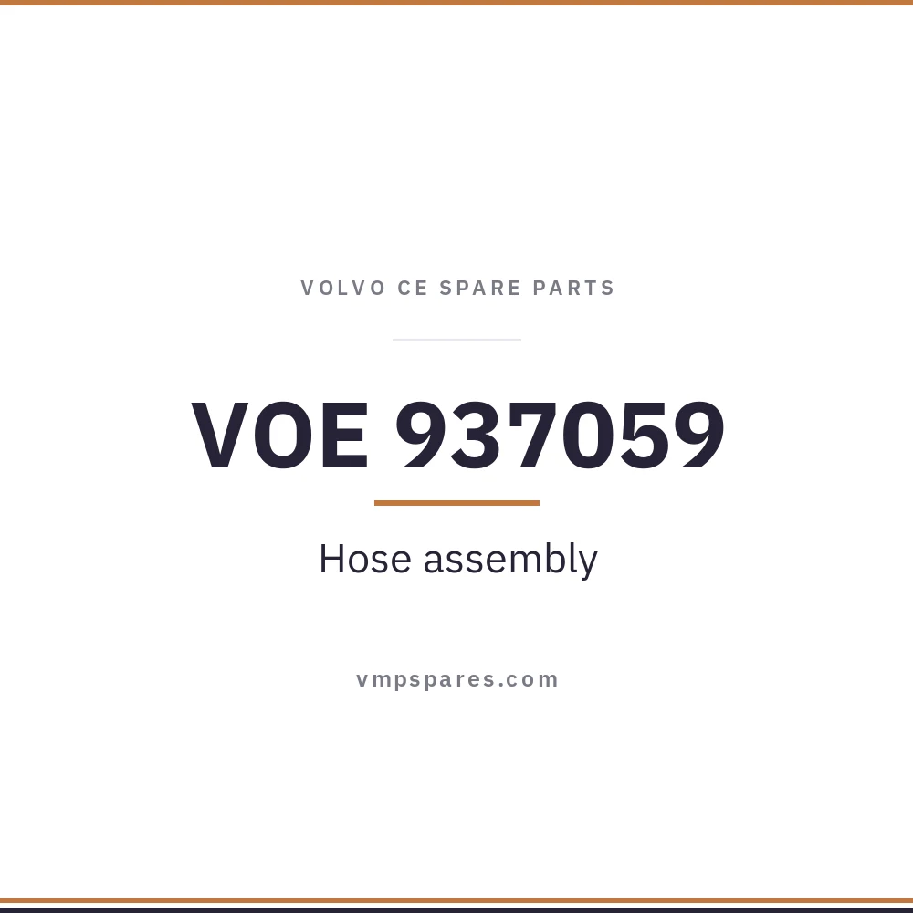 VOE 937059 – Hose assembly