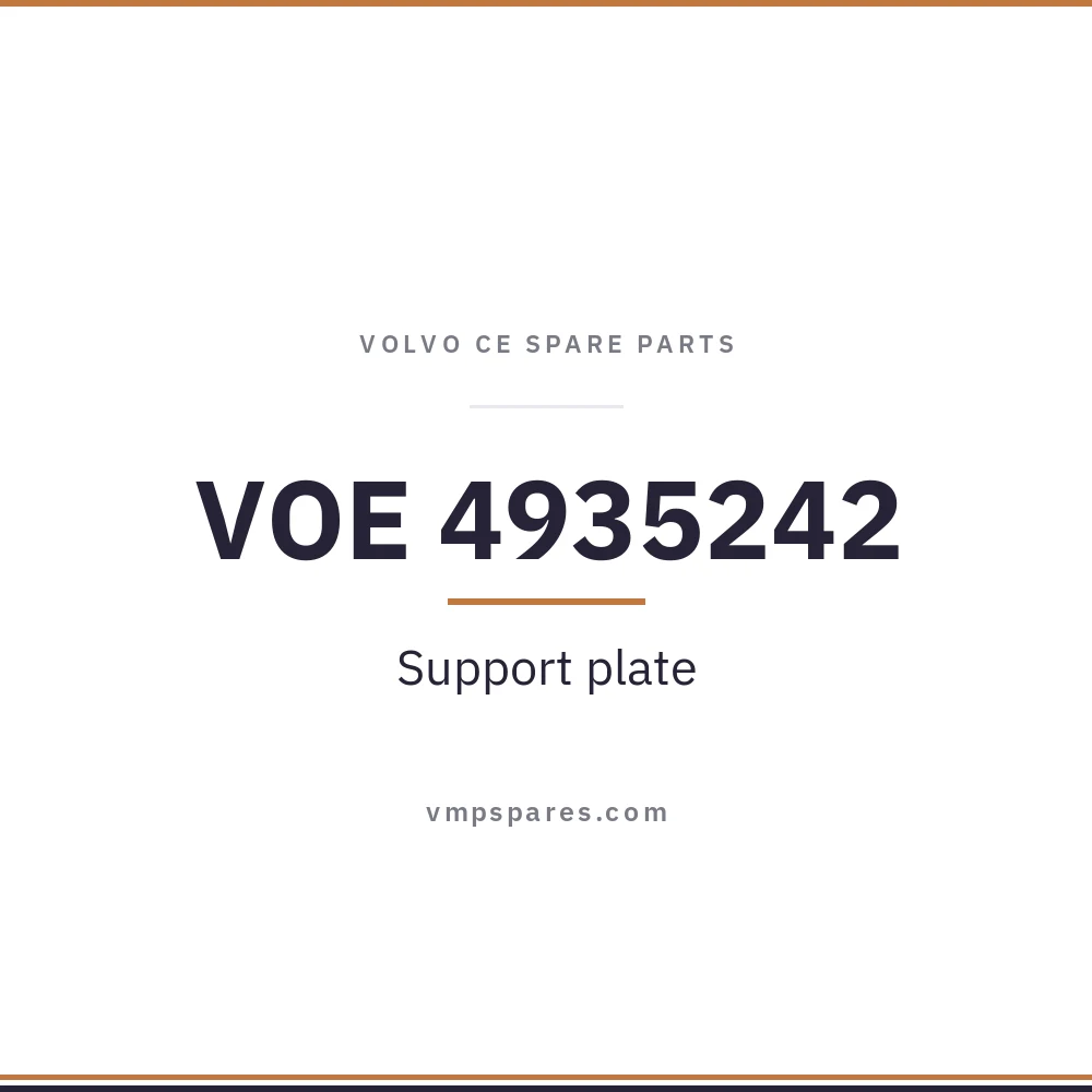 VOE 4935242 – Support plate