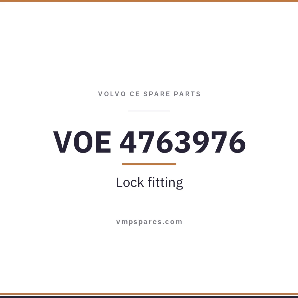 VOE 4763976 – Lock fitting