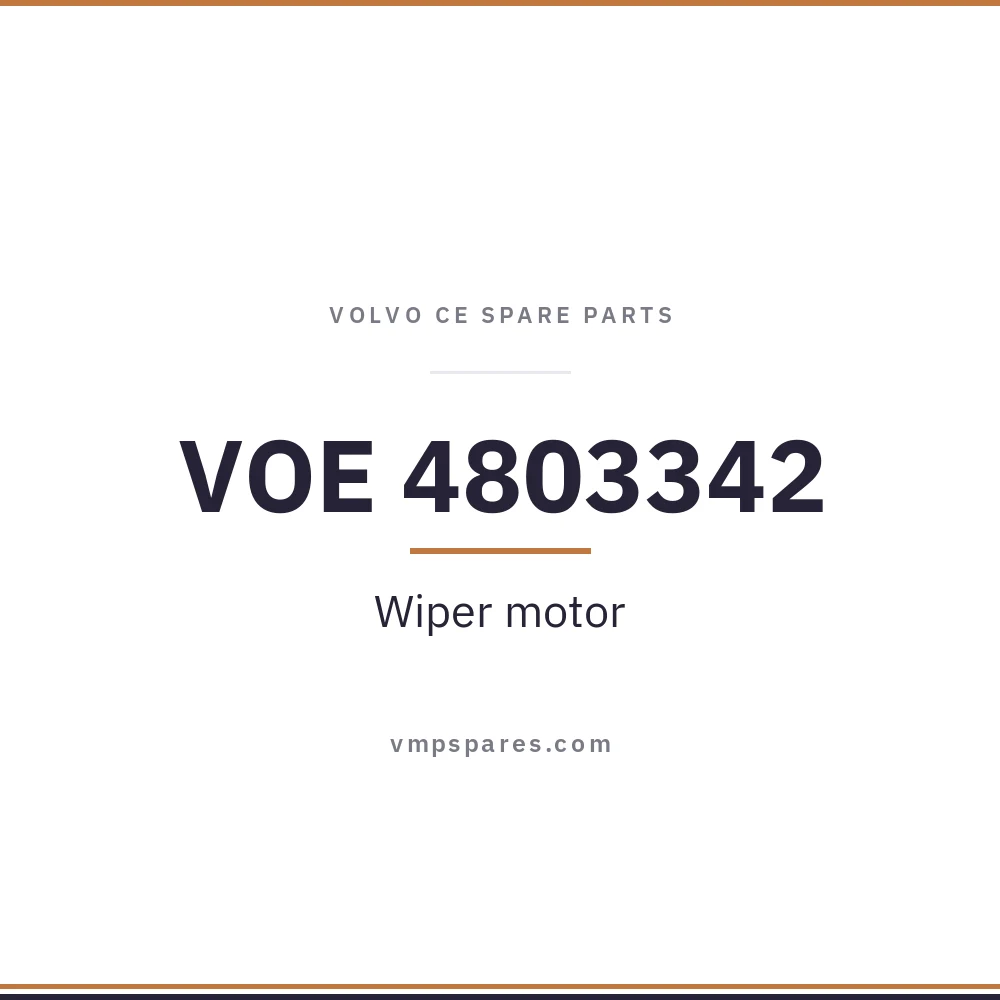 VOE 4803342 – Wiper motor