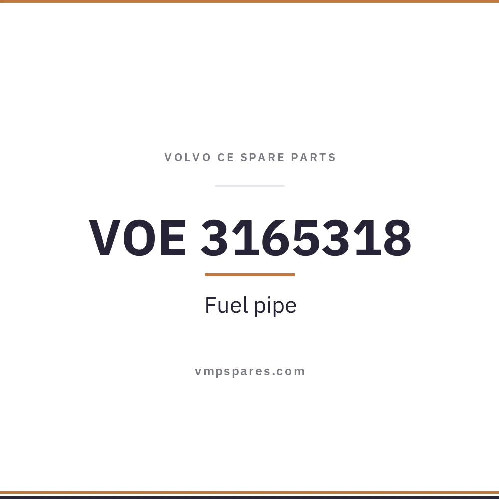 VOE 3165318 – Fuel pipe