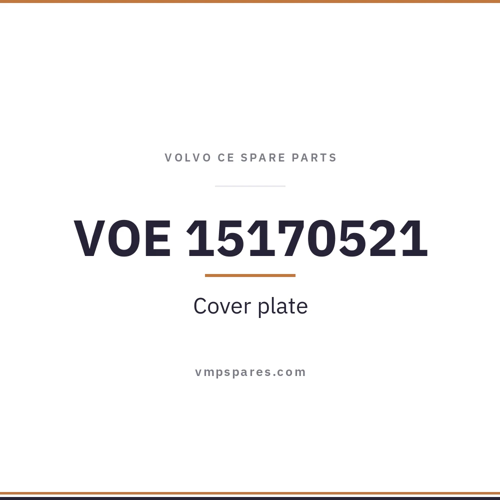 VOE 15170521 – Cover plate