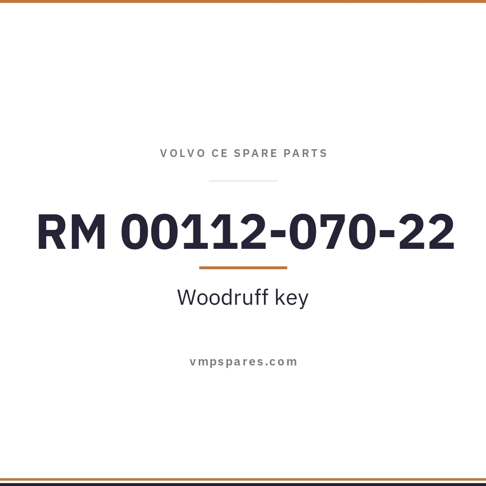 RM 00112-070-22 – Woodruff key