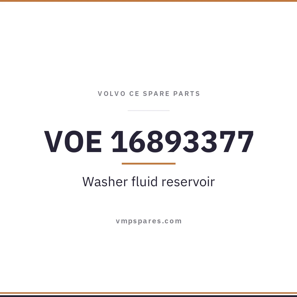 VOE 16893377 – Washer fluid reservoir
