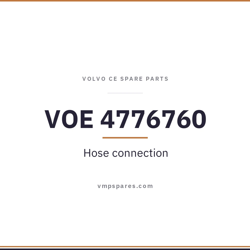 VOE 4776760 – Hose connection