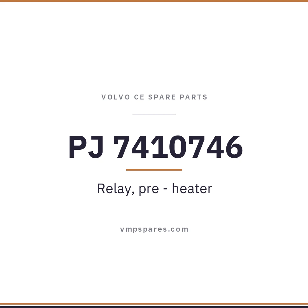 PJ 7410746 – Relay, pre – heater