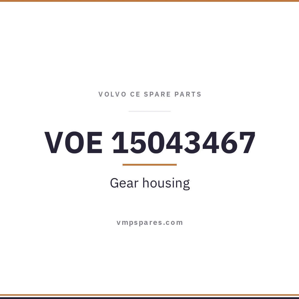 VOE 15043467 – Gear housing
