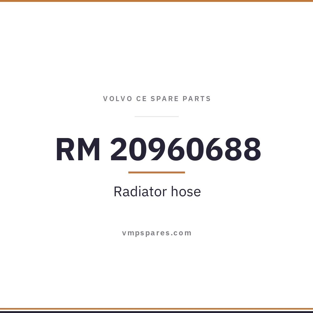 RM 20960688 – Radiator hose