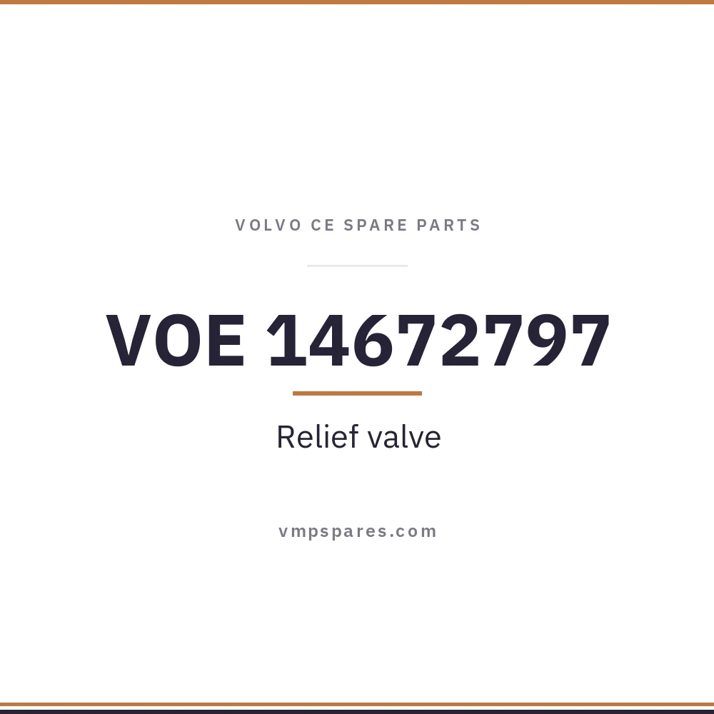 VOE 14672797 – Relief valve