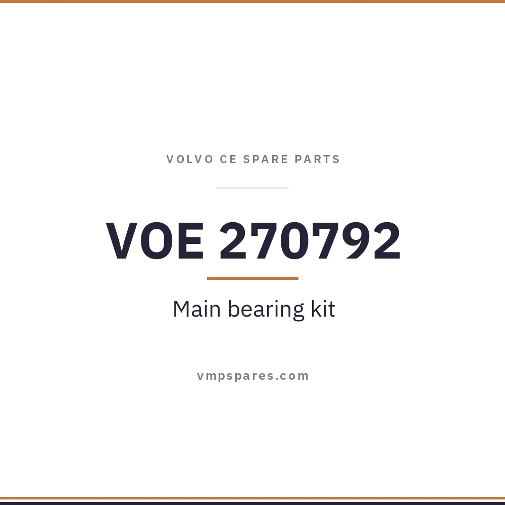 VOE 270792 – Main bearing kit