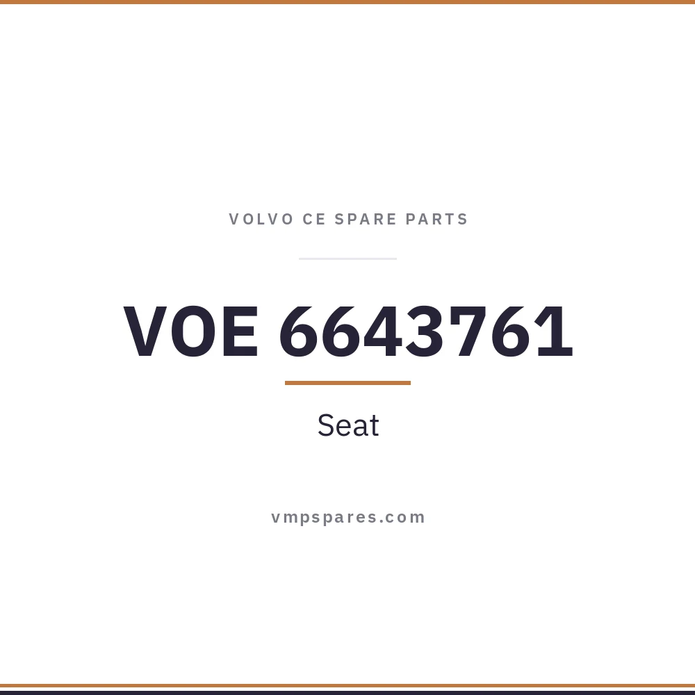 VOE 6643761 – Seat