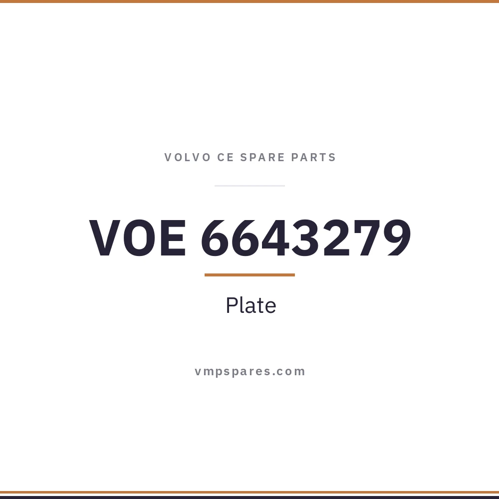 VOE 6643279 – Plate