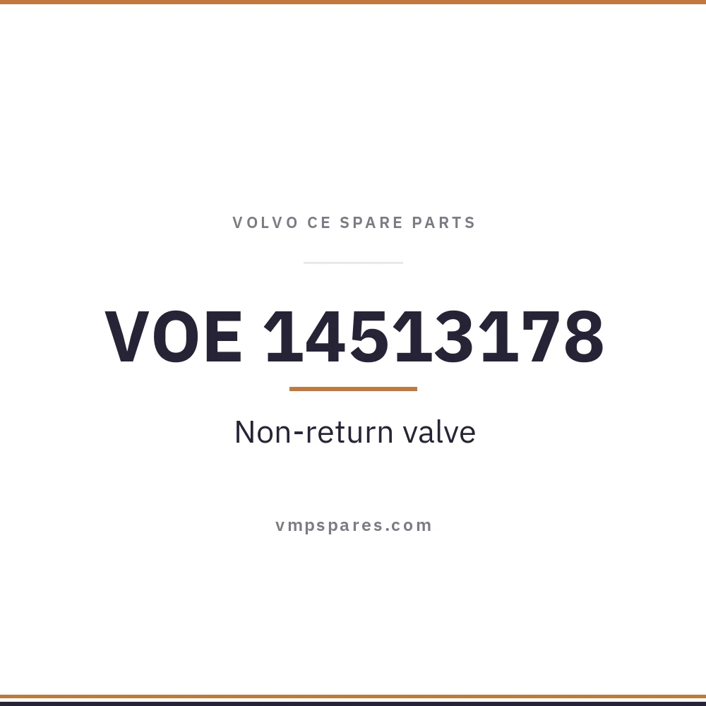 VOE 14513178 – Non-return valve