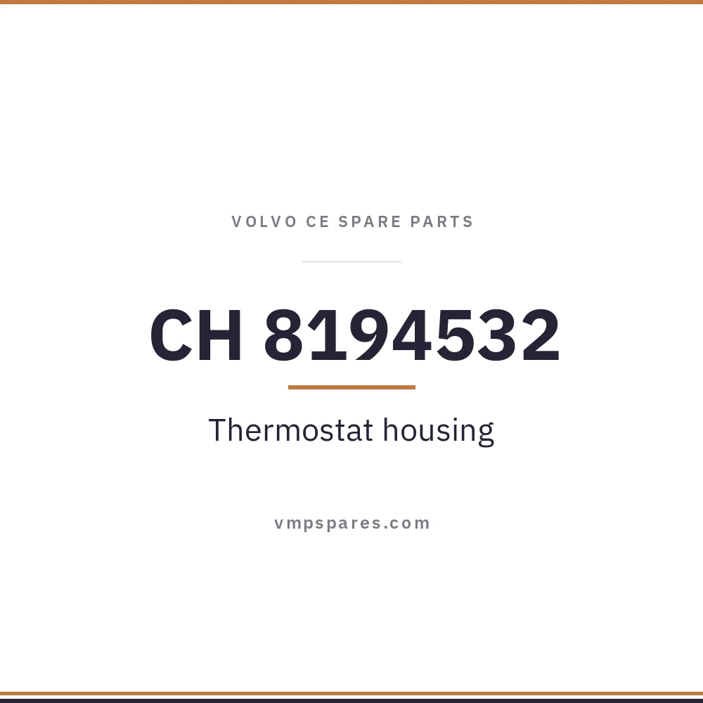 CH 8194532 – Thermostat housing