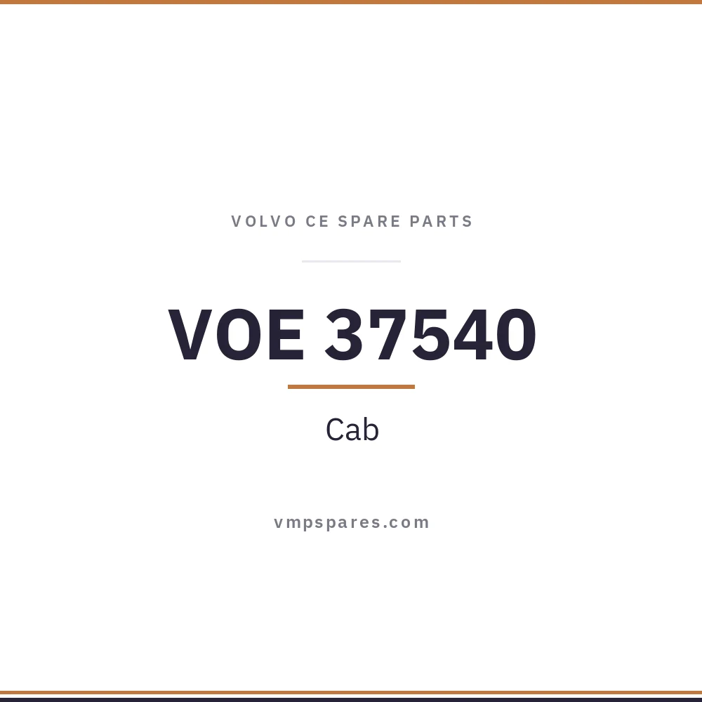 VOE 37540 – Cab