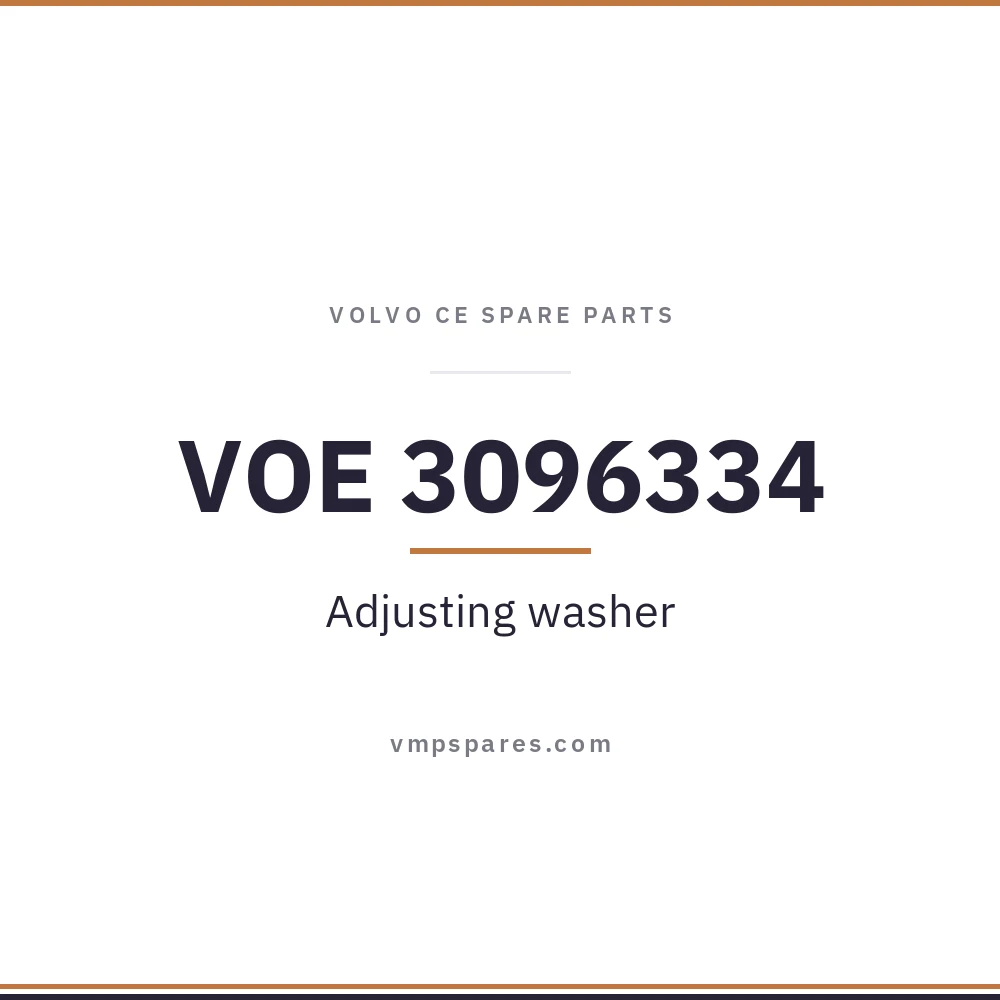VOE 3096334 – Adjusting washer