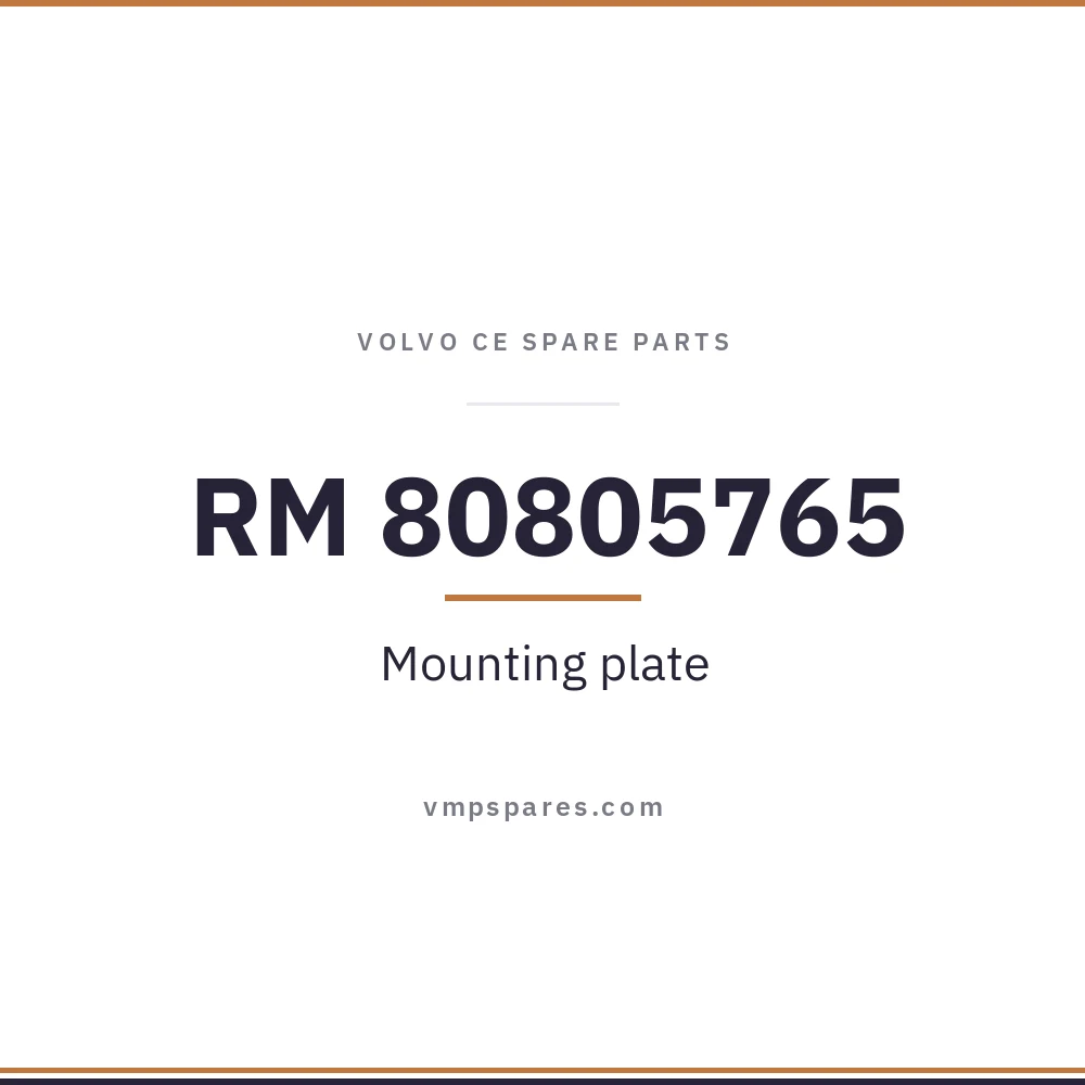 RM 80805765 – Mounting plate