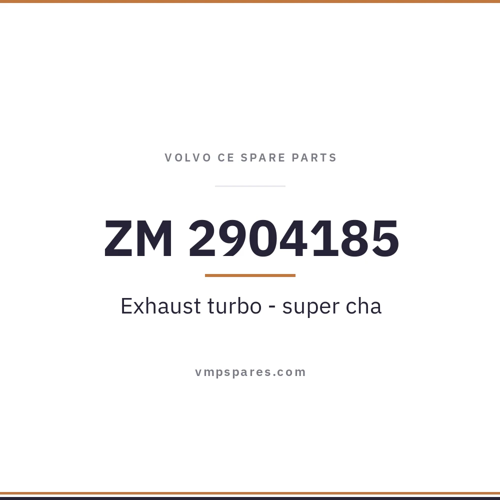 ZM 2904185 – Exhaust turbo – super cha