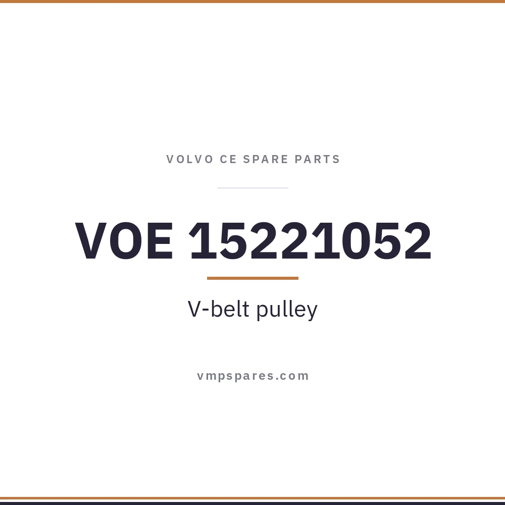 VOE 15221052 – V-belt pulley