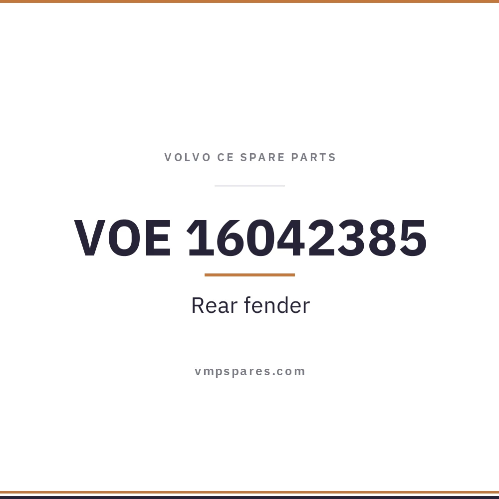 VOE 16042385 – Rear fender