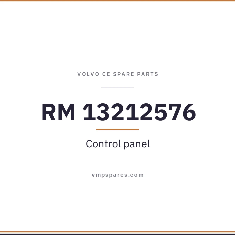 RM 13212576 – Control panel
