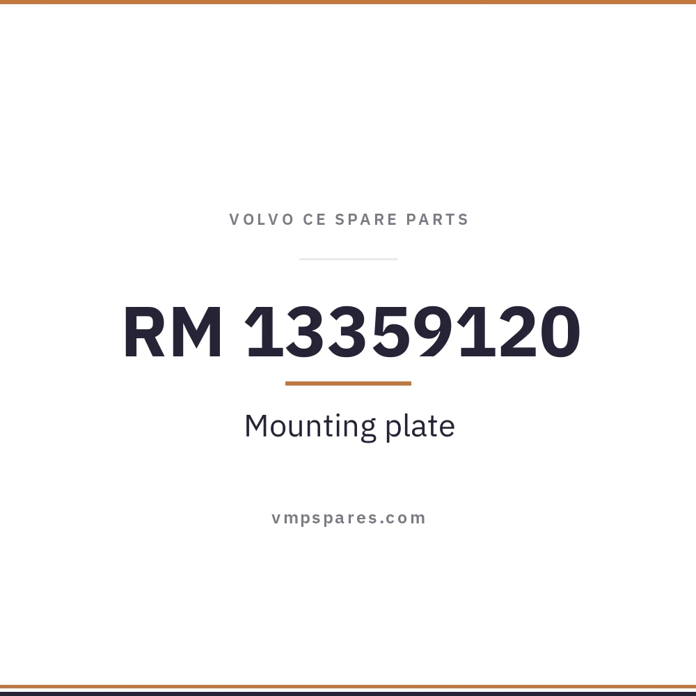 RM 13359120 – Mounting plate