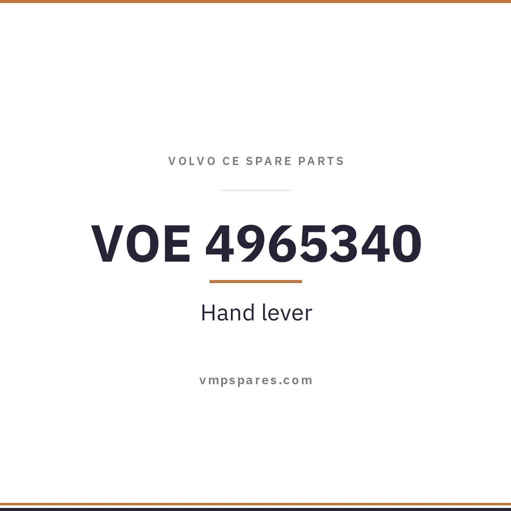 VOE 4965340 – Hand lever