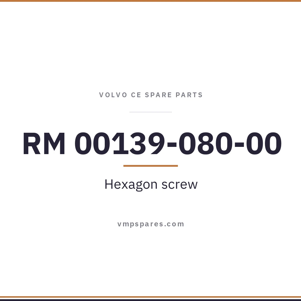 RM 00139-080-00 – Hexagon screw