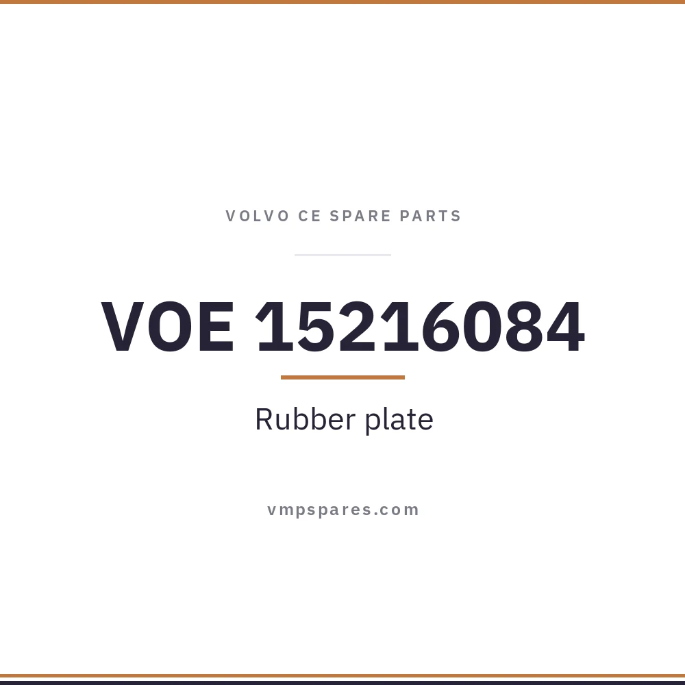 VOE 15216084 – Rubber plate