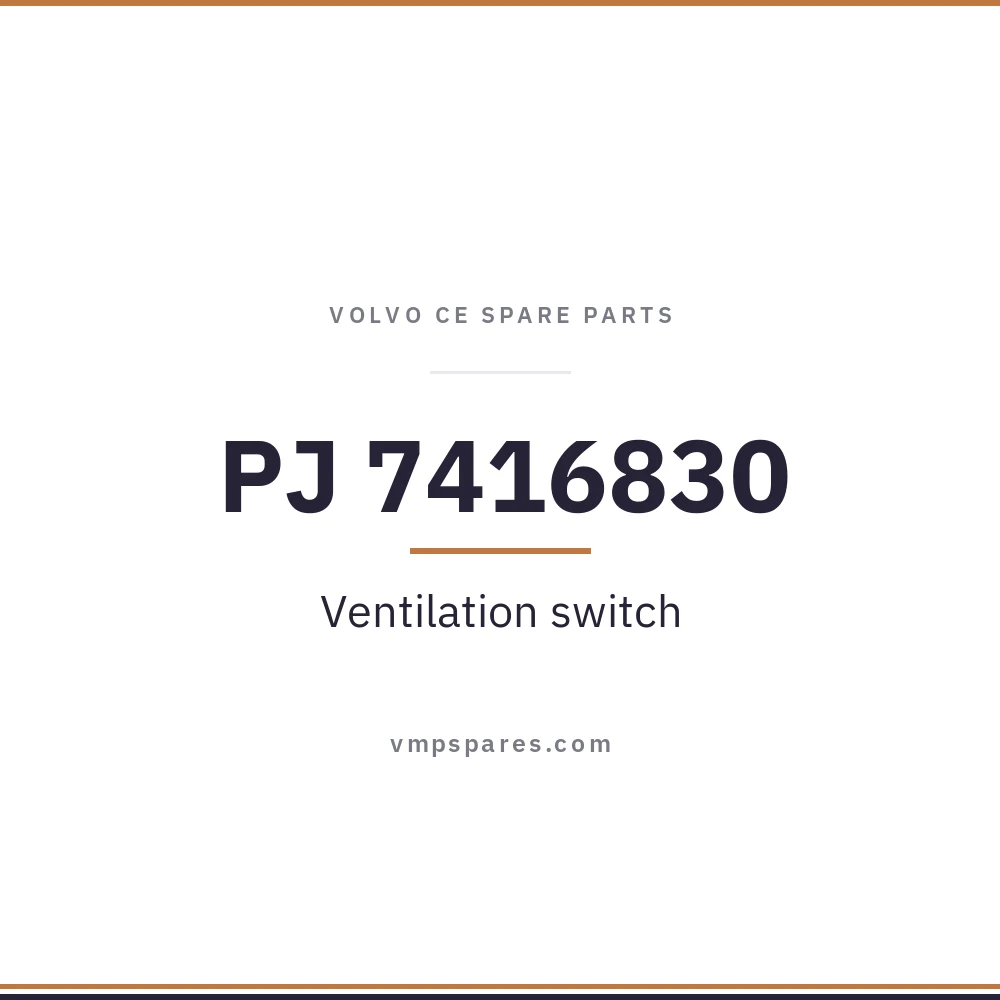 PJ 7416830 – Ventilation switch