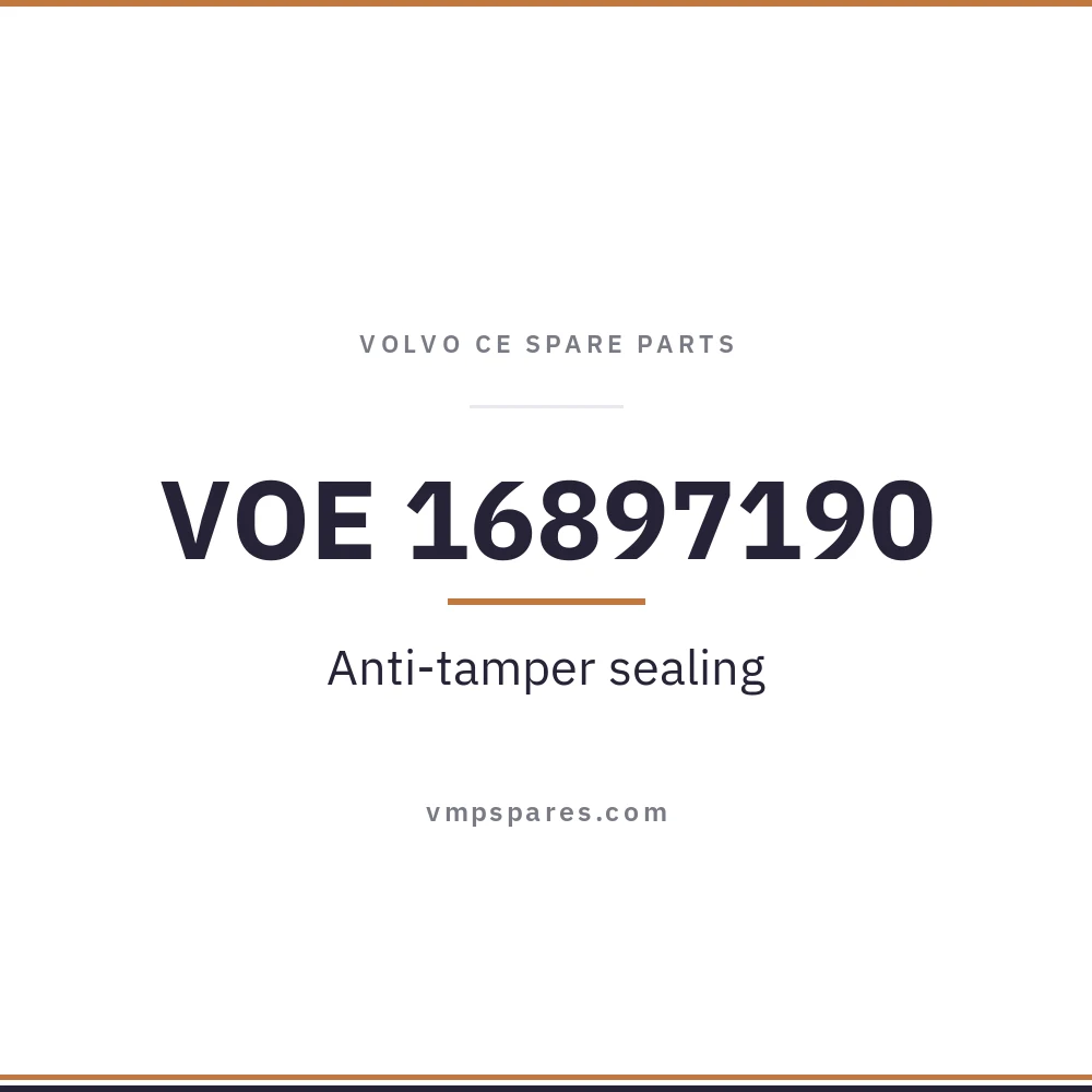 VOE 16897190 – Anti-tamper sealing